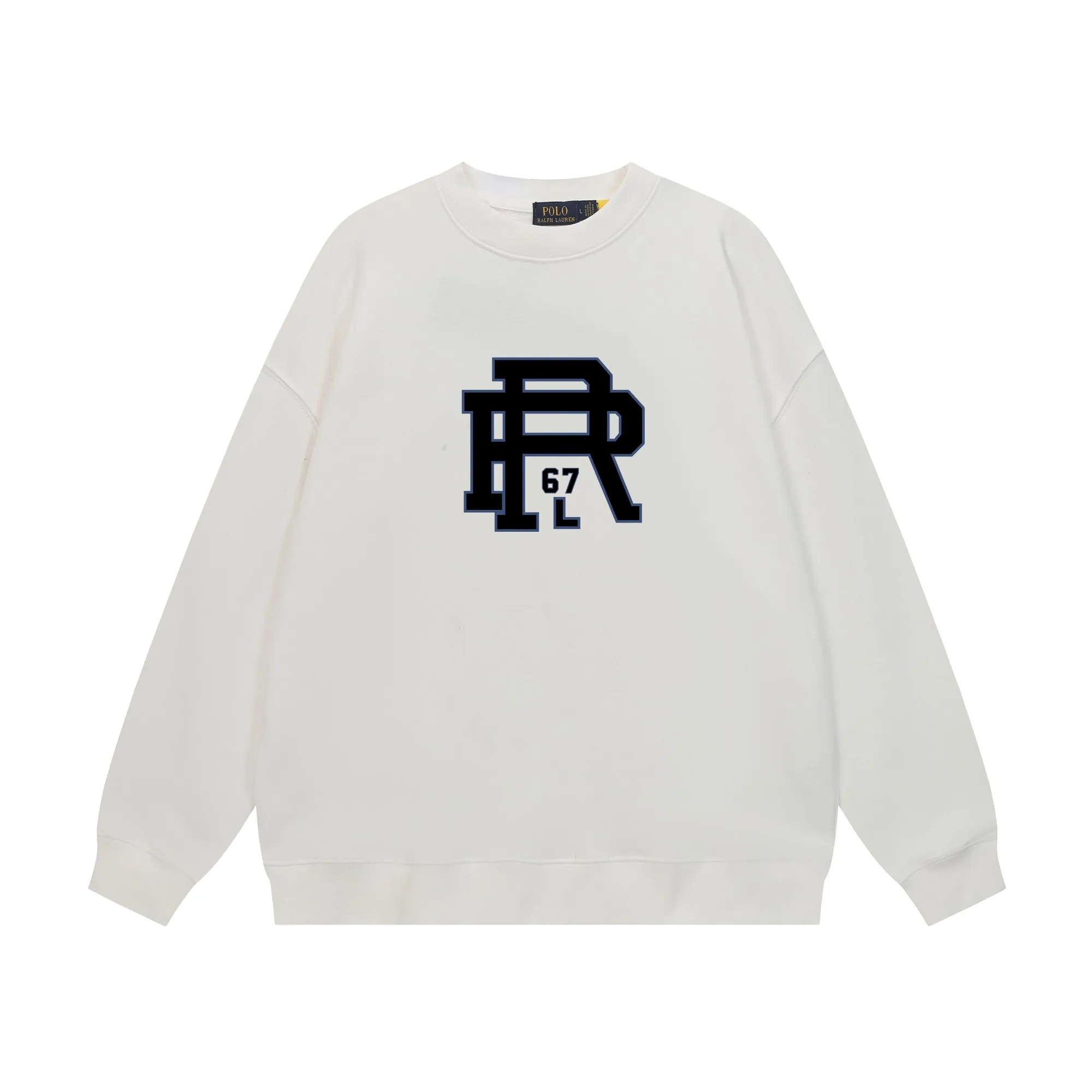 P200 Long-term stock] RalphLauren/Ralph Lauren 2025 autumn and winter new bear letter print 420g heavy large terry sweatshirt Ralph Lauren's age-reducing item, the coat fabric is made of 85% cotton ➕15% polyester, which not only retains the softness, comfort and breathability of cotton, but also adds the wear resistance and wrinkle resistance of polyester fiber, making the clothes more durable and easy to care for. Even in slightly cooler weather, you won't feel stuffy when wearing it. This kind of fabric has a natural crisp feel and is not easy to pill or deform. The bear on the chest is printed with English letters. It is full of color, full of three-dimensionality, and lifelike, adding a bit of liveliness and interest to the whole sweatshirt. There is no pressure to dress, regardless of age or gender. Complete accessories! Color: black, white, navy blue, light floral gray Size: M-L-XL-XXL